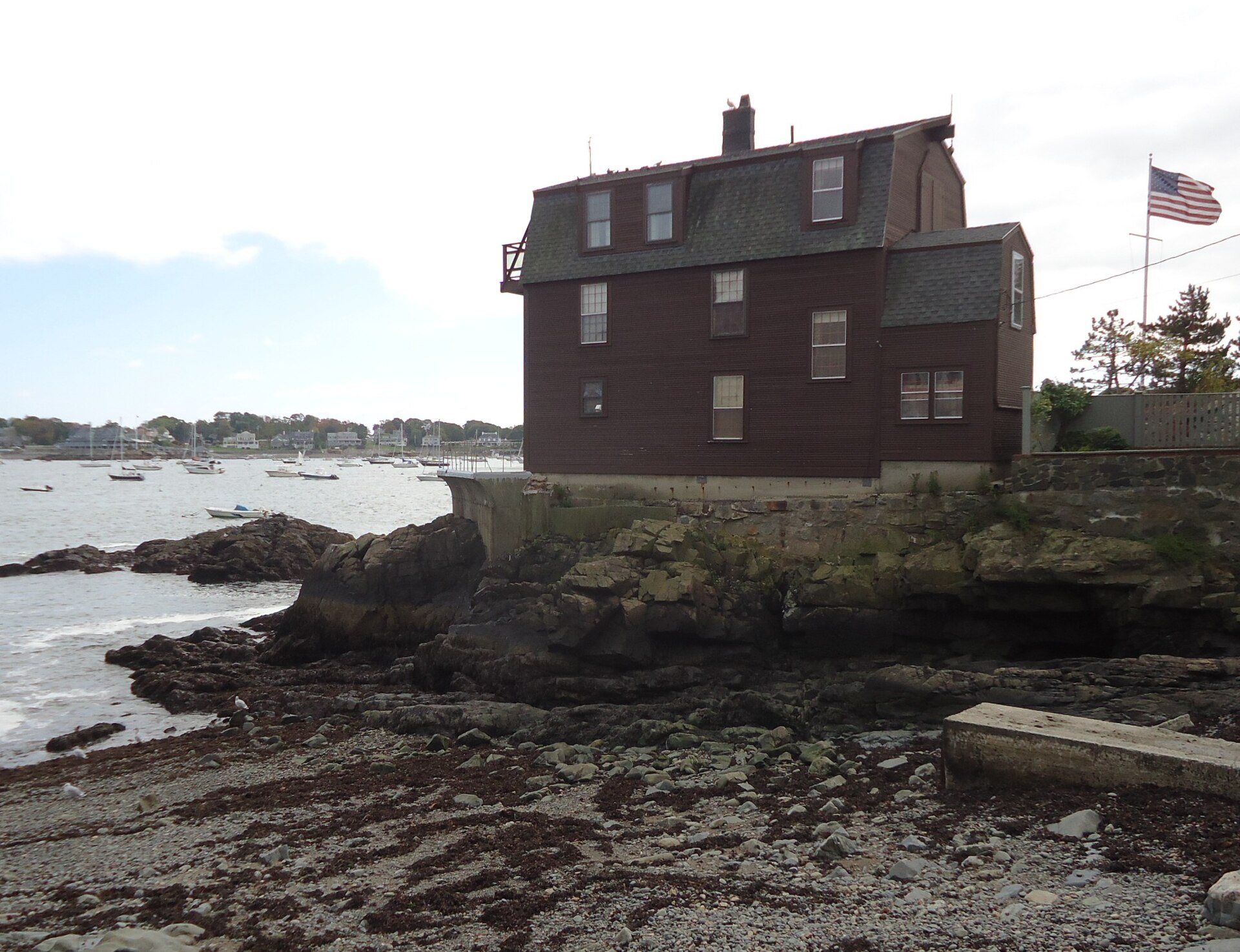Historic waterfront home on Marblehead Harbor